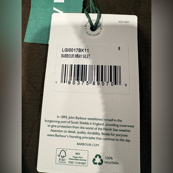 Orvis Barbour Wray Gilet | black | size 4US (8UK) - Picture 10 of 11